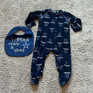Dallas Cowboys Baby Onesie & Bib